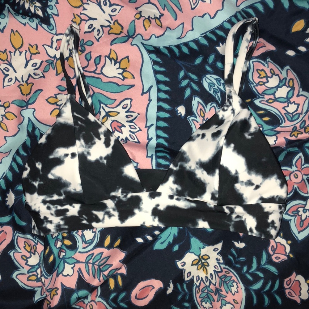 Tie dye bikini top